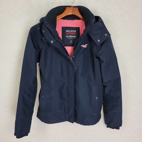 Hollister California All Weather Collection Full Zip Jacket Blue