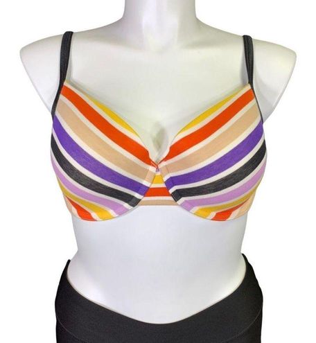 Cacique Womens Striped Lightly Lined Underwire Convertible Bra 38DDD 38F  NWOT Size undefined - $27 - From Tiffany