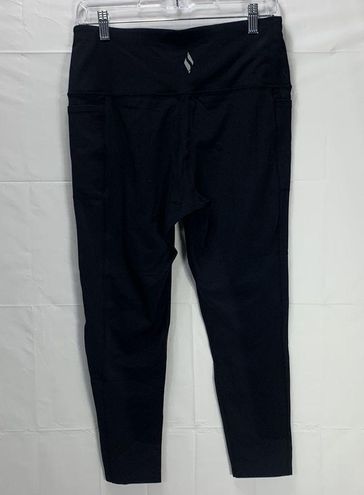 Skechers Go Flex Black High Waisted Mid Calf Crop Leggings Size L