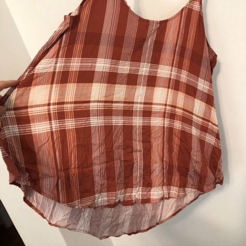 Torrid NEW 2 Plus Size Ava Stretch Challis Lace Trim Cami Mauve Pink Plaid  Top - $35 New With Tags - From MadiKay