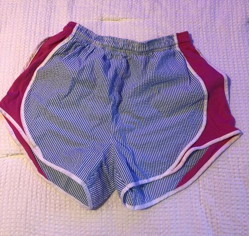 Lauren James Seersucker Athletic Shorts 