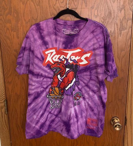 Mitchell & Ness Toronto Raptors Tie-Dye Hoodie Purple