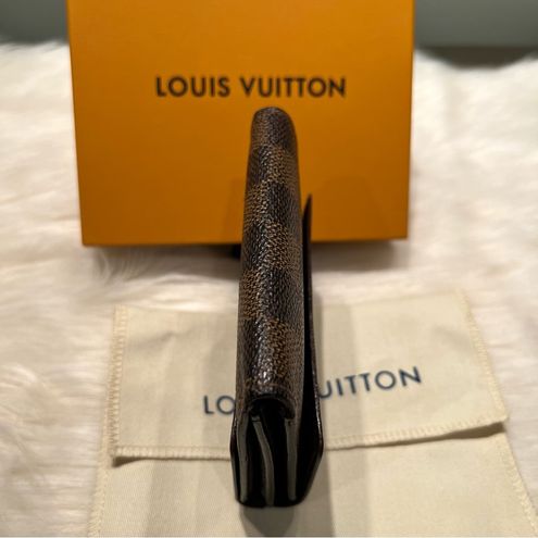 Louis Vuitton EUC Damier Ebene Elise Wallet, Dust bag & Box Inclu.
