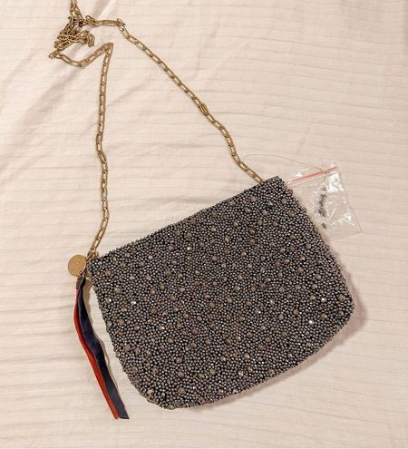 Clare V. Estelle Bag Clutch Beaded Hematite - $175 New With Tags - From  Jessica