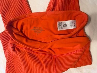 Athleta Elation Crossover Rib 7/8 Tight Orange - $55 (43% Off Retail) -  From kimberlyn