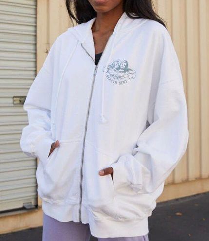 Brandy Melville carla hoodie White - $25 - From katie