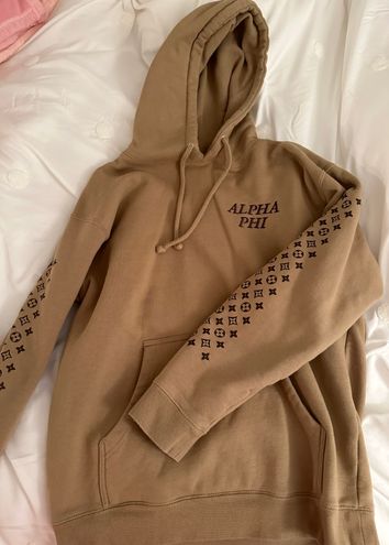 Independent Trading Co Alpha Phi Louis Vuitton Hoodie Brown Size