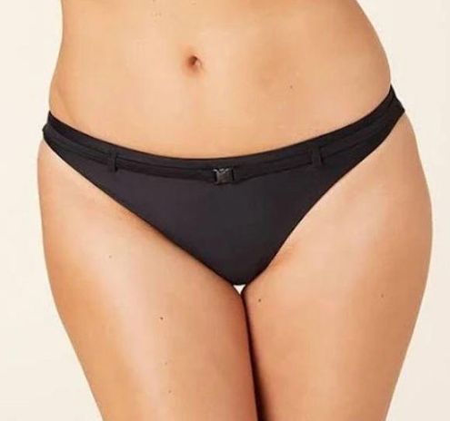 The High - Waisted - Cheeky - Bottom - Flat - Black – Andie Swim