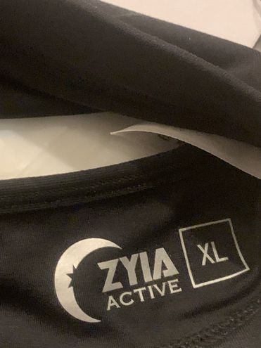 Zyia Active Black Grid Bra