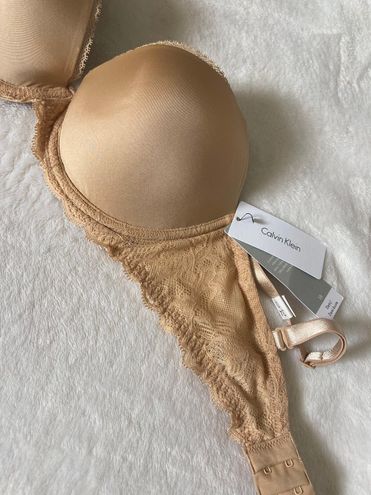 Calvin Klein Seductive Comfort Lace Demi Bra QF1444 Tan Size 34 D - $17  (63% Off Retail) New With Tags - From jessica