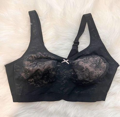 Cacique Black Lace Unlined Full Coverage No Wire Bra Size 44F - $23 - From  Taylor