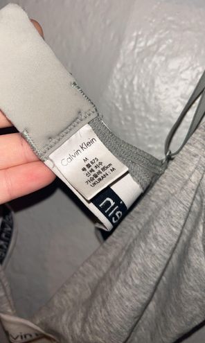 CALVIN KLEIN Gray Triangle Bralette