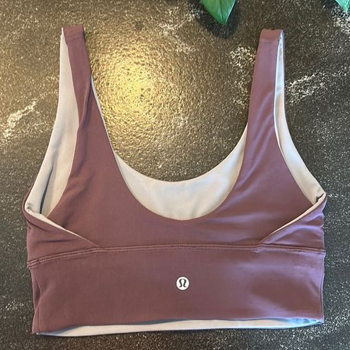 Lululemon align reversible bra a/b - size 4 - grape thistle/rhino grey