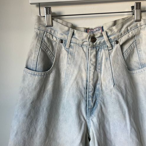 Vintage Beverly Hills High Rise Light Wash Denim Straight Leg