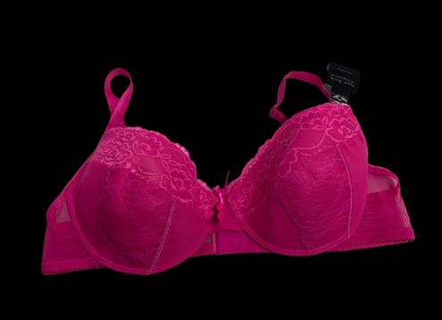 New York Elegance , Hot Pink Lace Bra Size 42C New With Tags - $26 New With  Tags - From Gayle