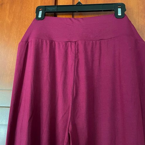 Halara Palazzo Pants Split Wide Leg Stretch High Waisted Purple Size XL NEW  - $35 New With Tags - From Adrienne