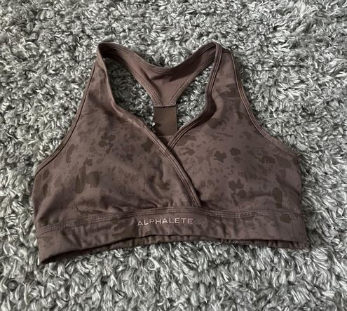 Alphalete Pebble Brown Wrap Sport Bra Size Medium - $38 - From Ava