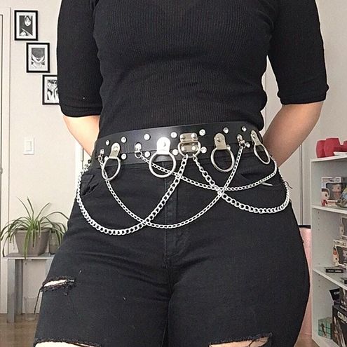goth chain belt