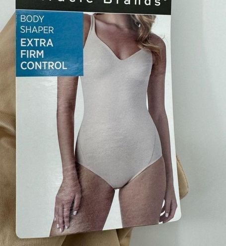 Miracle Brands Slimshaper Extra Firm Control BodySuit Tan Size XXL