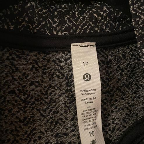 Lululemon Rest Less Cropped Half Zip Pullover Black Size 10 - $97