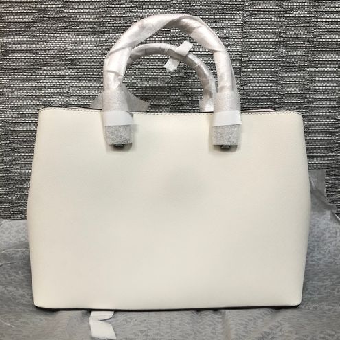 Michael Kors NWT Elegant Optic White Edith Large Saffiano Leather Satchel  Purse - $270 (45% Off Retail) New With Tags - From Kare