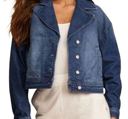 Trendsi Dropped Shoulder Denim Jacket with Pockets Medium / S