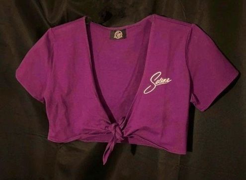 Shop Selena Quintanilla Purple Leather Jacket