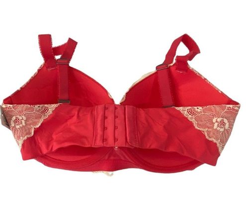 PARISA size 32 DDD Padded Plunge Push-Up Bra NEW WITH TAGS Sugar melon pink  - $25 New With Tags - From Elizabeth