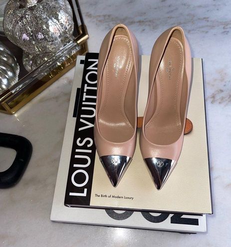 Louis Vuitton, Shoes, New Louis Vuitton Merry Go Round Metal Cap Pump In  Nude