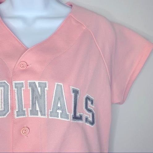 Majestic St. Louis Cardinals Pink and Grey Jersey Size Small - $28