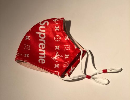 Louis Vuitton Supreme Red Face Mask - $12 New With Tags - From Nguyên