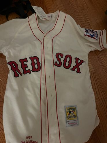 Ted Williams Boston Red Sox Mitchell & Ness MLB Authentic Jersey - Cream