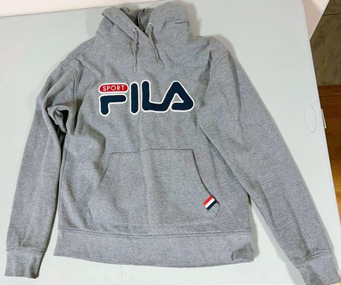 springvand efterår Paine Gillic FILA Logo Graphic Pullover Hoodie Sweatshirt Sweater Size XS ♥️ Gray - $50  (33% Off Retail) - From faeriekiss