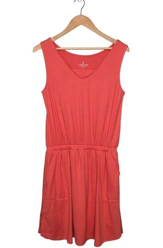 Cuddl Duds Womens Size S Flexwear Romper Tank Dress Sleeveless Spiced Coral  - $19 - From Michelle