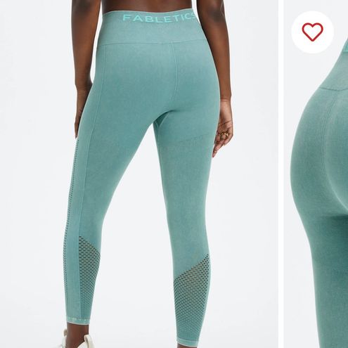 Fabletics NWOT Sync Seamless High-waisted 7/8 Leggings Blue - $30 - From  Emily