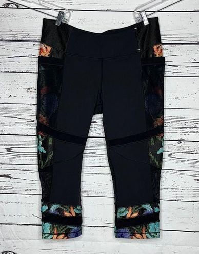 Calia by Carrie Underwood Size XL Black - Sea Floral Mesh Panel Crop  Leggings - $24 - From Gabrielle