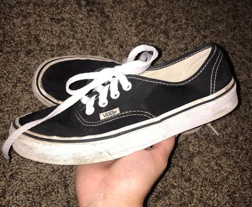 womens black vans size 7.5