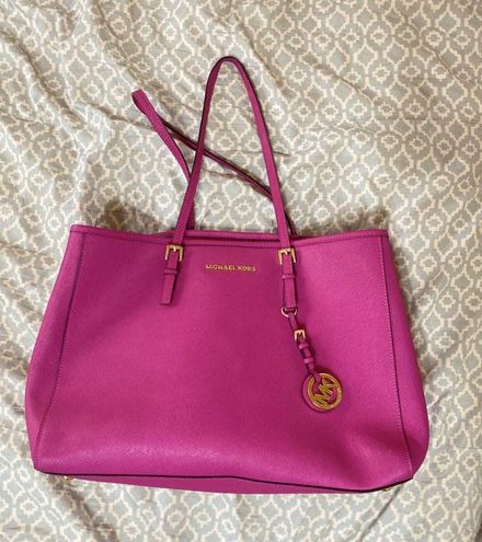 Descubrir 75+ imagen hot pink michael kors tote bag - Abzlocal.mx