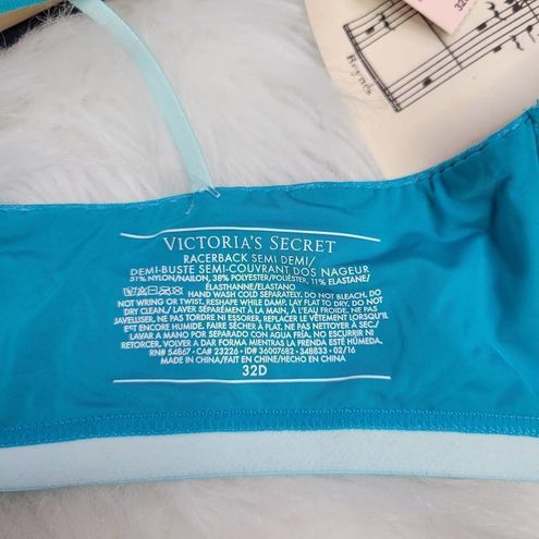 Victoria's Secret NWT Lightly Lined Semi Demi Ombre Blue Bra 32D Size  undefined - $36 New With Tags - From Tiffany