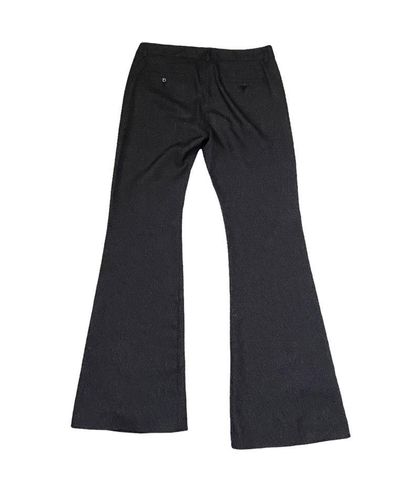 EXPRESS Design Studio Womens Flare Leg Pants Size 6 Black Gray Pattern  31X33 - $26 - From Ben