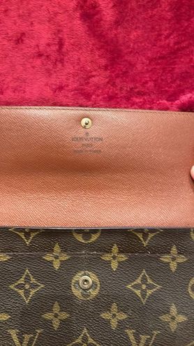 Louis Vuitton Authentic LV Long Wallet Portefeuille Sarah Brown Monogram -  $227 (68% Off Retail) - From belle