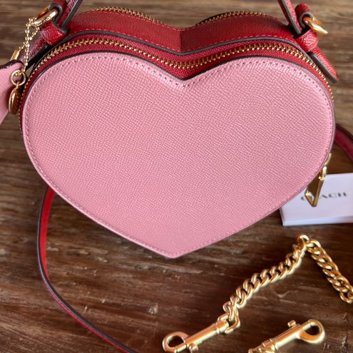 Coach very cute Heart Crossbody In Colorblock NEW Pink Size One Size - $490  - From Alessandra