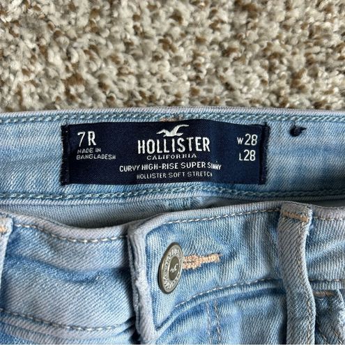 Hollister Jeans Women Size 7S W 28 L28 Low Rise Super Skinny