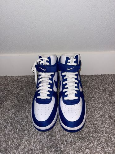 Nike Air Force 1 High '07 LV8 EMB 'Dodgers' White Size 10.5 - $140