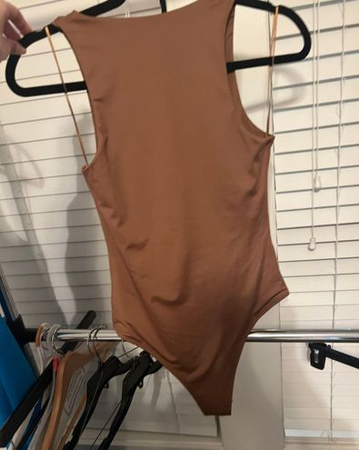 GB Knit High Neck Sleeveless Bodysuit Brown - $10 (75% Off Retail) - From  Alexandra