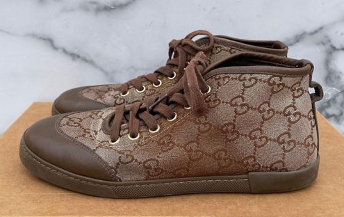 Gucci, Shoes, Gucci Monogram Gg Lurex High Top Sneaker