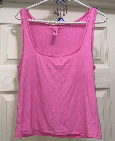 RARE Skims Bubblegum Pink Ribbed Tank Top Size 4X NWT bubble gum