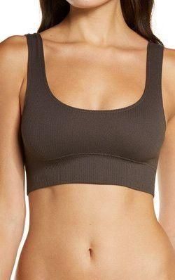 SKIMS NWT Stretch Ribbed Scoop Bralette Soot Size Small/Medium Black - $30  New With Tags - From samantha