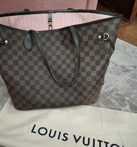 LV Neverfull MM Damier Ebene Pink Inside NBG5002