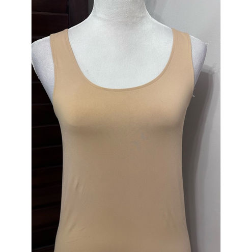 SKIMS Tank Top Women's 1X Plus Beige Solid Sleeveless Scoop Neck Stretch  New - $26 - From Missy